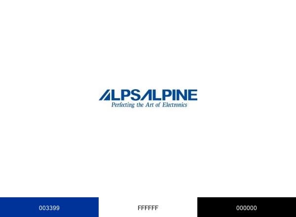 Alps Alpine brand color palette