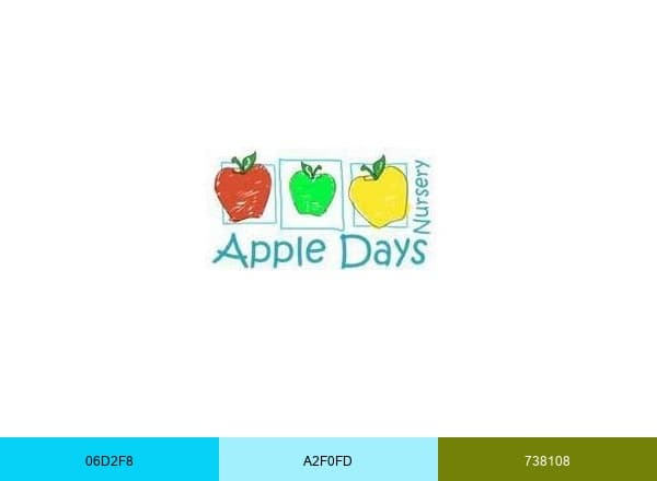 TO APPLE DAYS NURSERY brand color palette