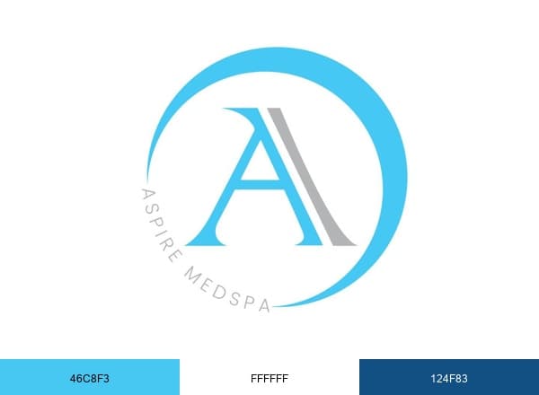 Aspire MedSpa brand color palette