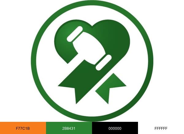 Auctria brand color palette
