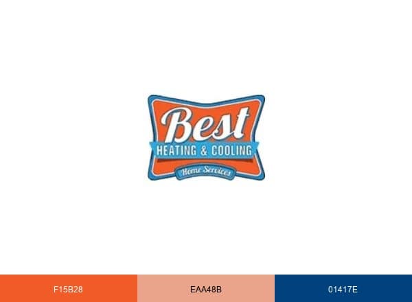 Best Heating & Cooling brand color palette