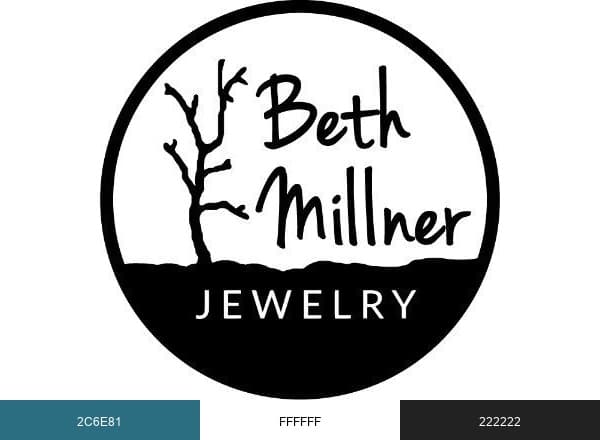 Beth Millner Jewelry brand color palette
