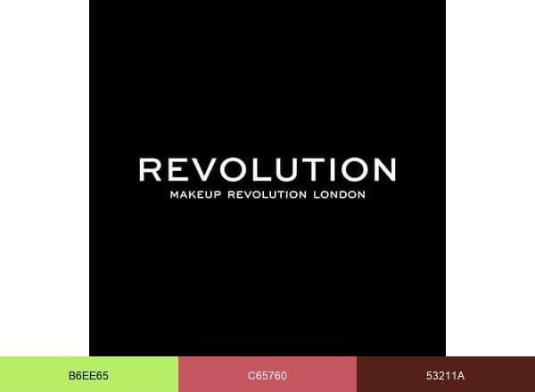 REVOLUTION BEAUTY brand color palette