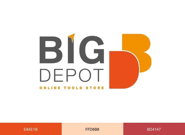 Big Depot brand color palette