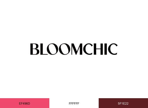 BloomChic brand color palette