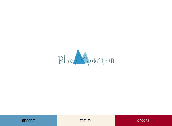 Blue Mountain brand color palette