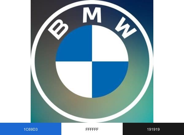 BMW of North America brand color palette