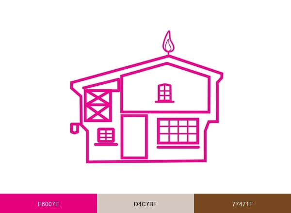 Bougies de Charroux brand color palette