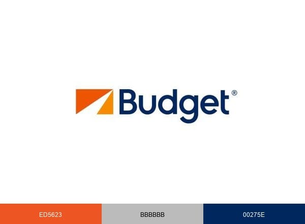 Budget Car Rental brand color palette