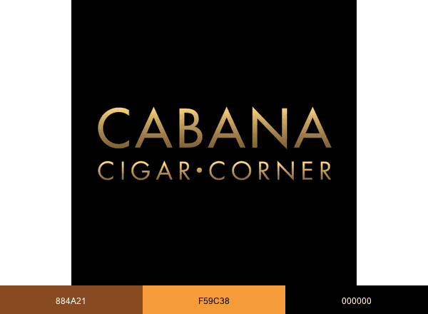 Cabana Cigar Corner brand color palette