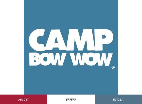 Camp Bow Wow brand color palette