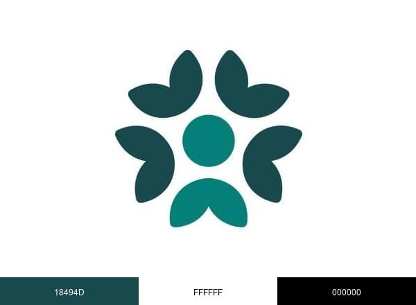 Caring brand color palette