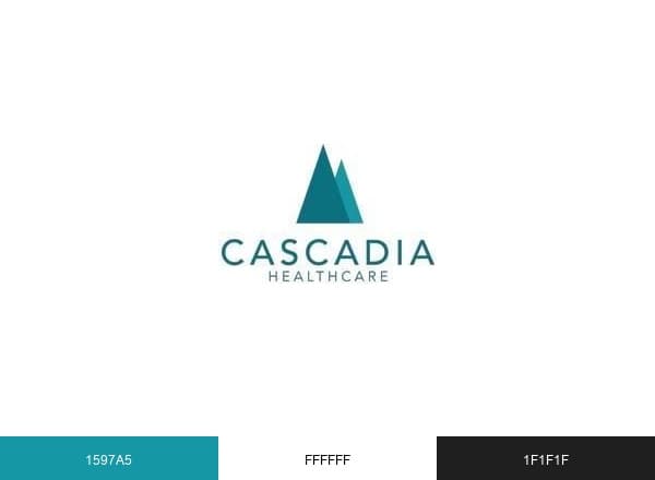 Cascadia Healthcare brand color palette