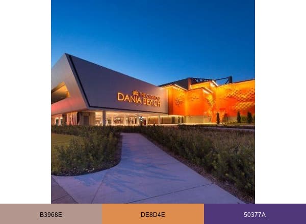 Casino Dania Beach brand color palette