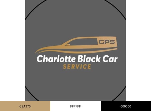 Charlotte Black Car Service brand color palette