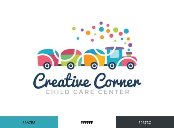Creative Corner Child Care Center brand color palette