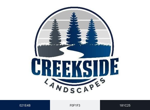 Creekside Landscapes brand color palette
