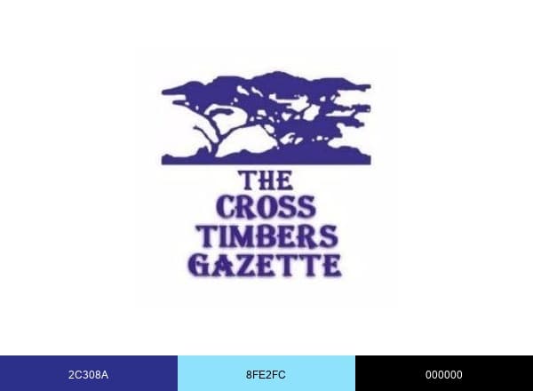 The Cross Timbers Gazette brand color palette