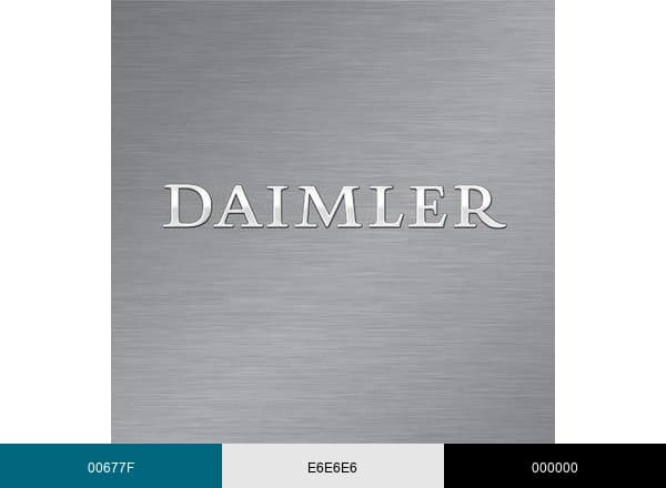 Daimler AG brand color palette