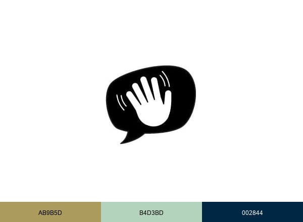 Deafinitely Communicating brand color palette
