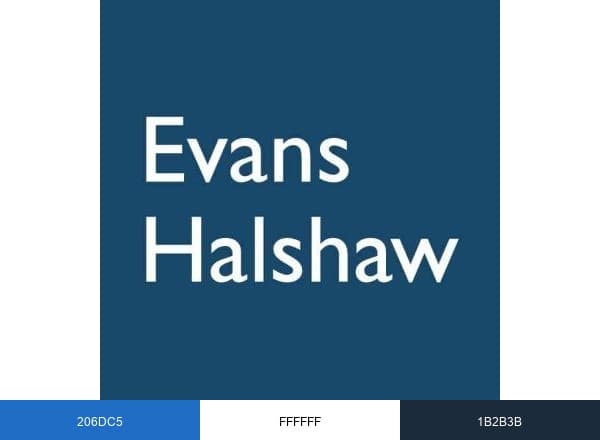 Evans Halshaw brand color palette