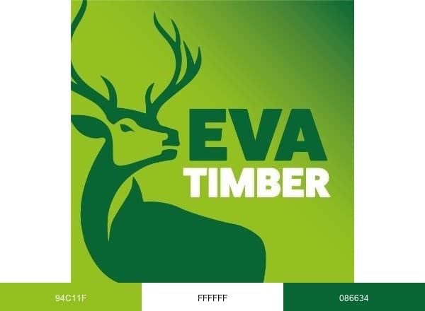 Eva Timber brand color palette