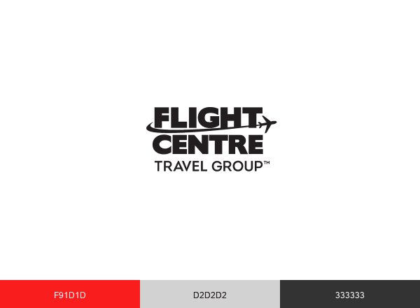 Flight Centre Travel Grp brand color palette