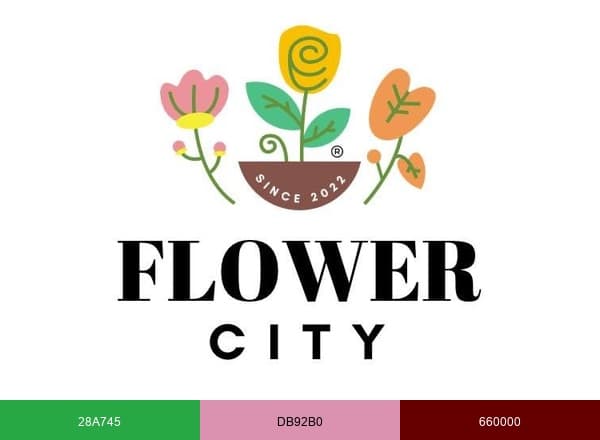 Flower City brand color palette