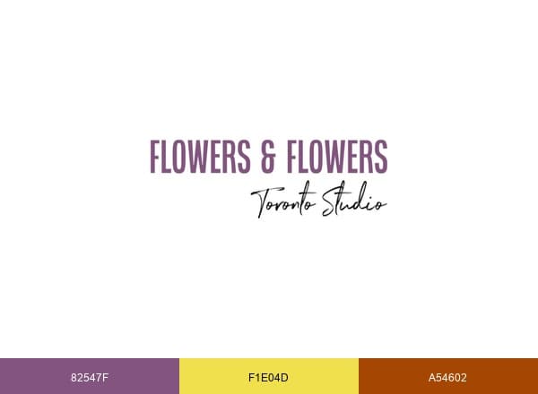 Flowers & Flowers brand color palette