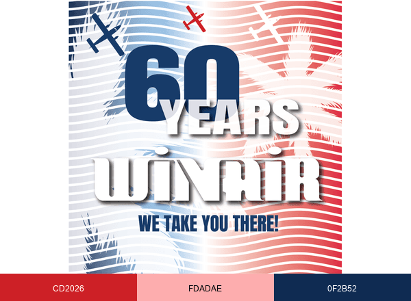 WINAIR brand color palette