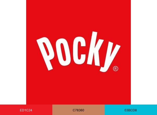 Pocky USA brand color palette