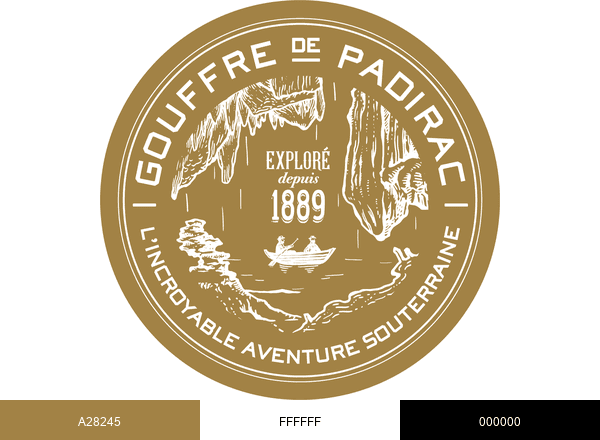 Gouffre de Padirac brand color palette