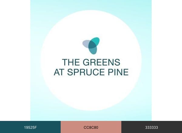 The Greens at Spruce Pine brand color palette