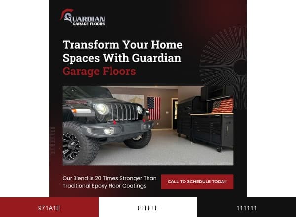 Guardian Garage Floors brand color palette