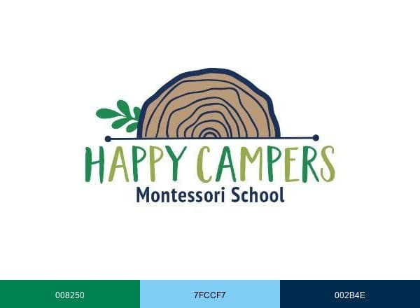 Happy Campers Montessori School brand color palette