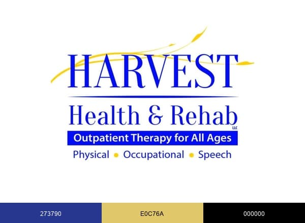 Harvest Health Rehab brand color palette