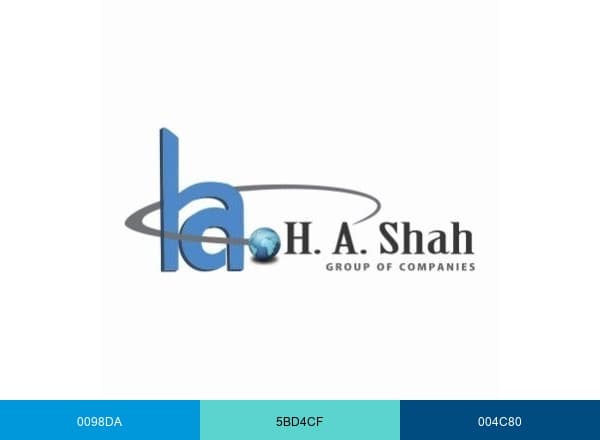 H A Shah brand color palette
