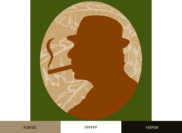 Havana Phil's Cigars brand color palette