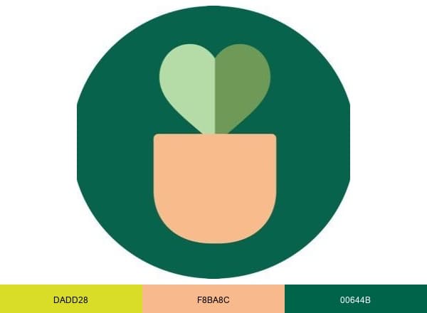 House Plant Shop brand color palette