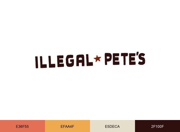 Illegal Pete's brand color palette