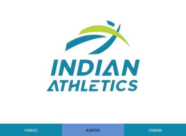 Athletics Federation of India brand color palette