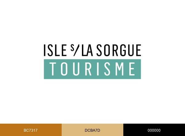 Isle sur la Sorgue Tourisme brand color palette