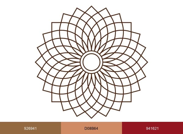 Järvenpään Kukkatalo brand color palette