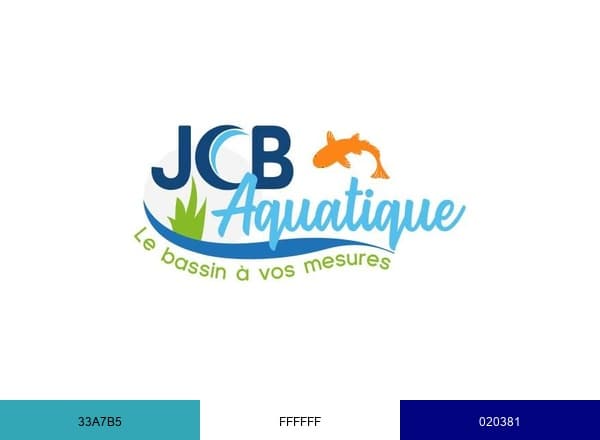 JCB Aquatique et paysage brand color palette
