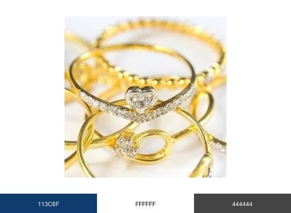 Jewelry Shopping Guide brand color palette