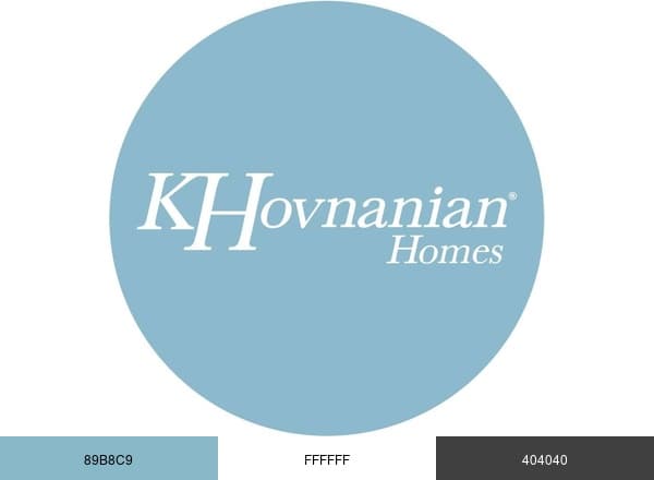 K. Hovnanian Homes brand color palette