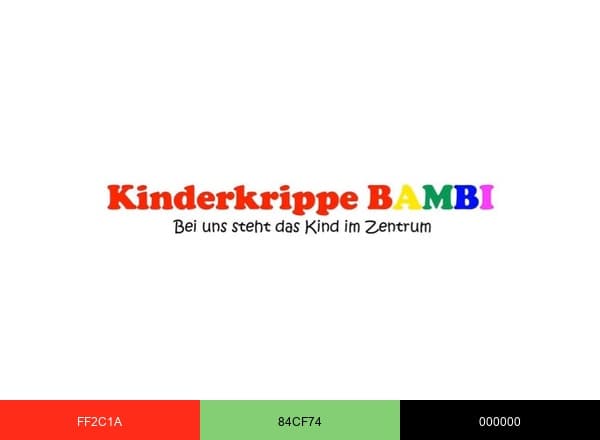 Kinderkrippe Bambi brand color palette