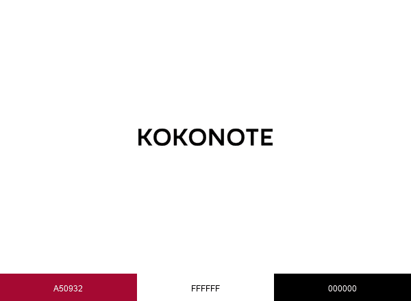 Kokonote brand color palette