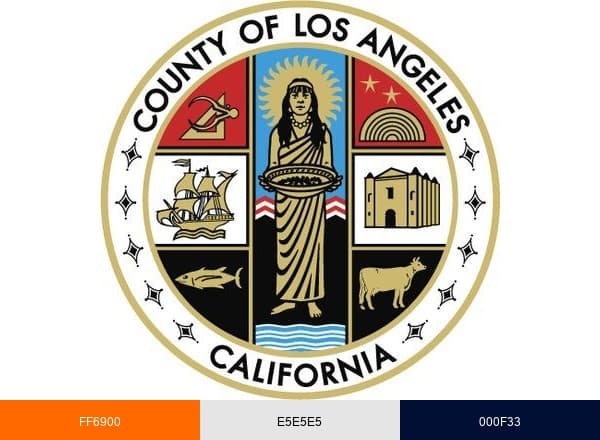 Los Angeles County brand color palette