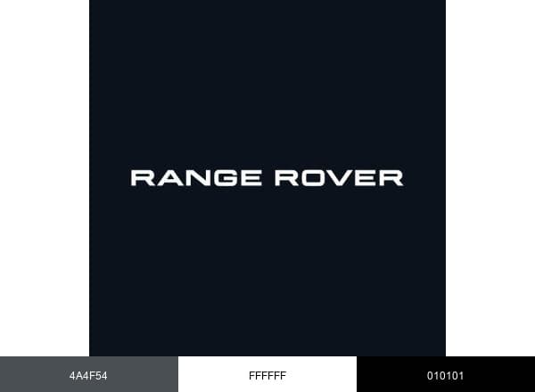Range Rover brand color palette